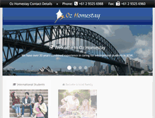 Tablet Screenshot of ozhomestay.com.au